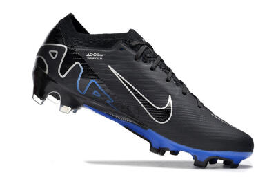Unisex Nike Air Zoom Vapor 15 Elite SE FG Firm Ground Low-Tops Football Boots - Black/Blue/White