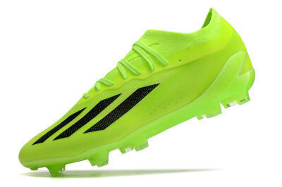 Men's Adidas X Crazyfast.1 FG Firm Ground Low-Tops Football Boots - Green/Black