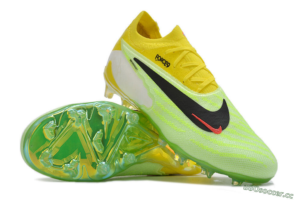 Unisex Nike Phantom GX Elite FG Firm Ground Low-Tops Football Boots - Yellow/Green/Black/Red 3