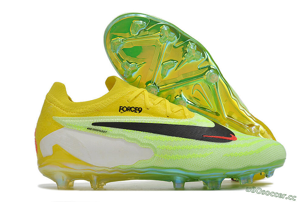 Unisex Nike Phantom GX Elite FG Firm Ground Low-Tops Football Boots - Yellow/Green/Black/Red 2