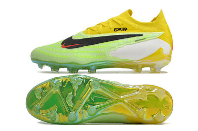 Unisex Nike Phantom GX Elite FG Firm Ground Low-Tops Football Boots - Yellow/Green/Black/Red