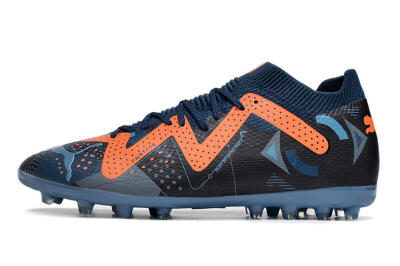 Men's Puma Future Ultimate MG Multi Ground Low-Tops Football Boots - Blue/Orange/Blue