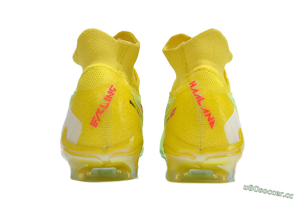 Men's Nike Phantom GX Elite DF FG Firm Ground High-Tops Football Boots - Yellow/Green/Black/Red 5
