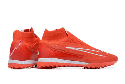 Men's Nike Phantom GX Elite DF TF Artificial Turf High-Tops Football Shoes - Red/White