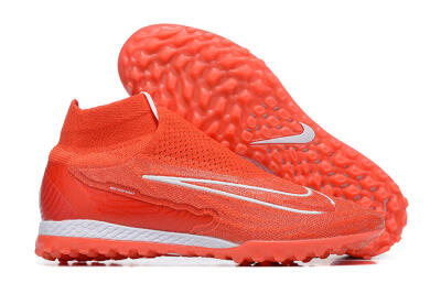 Men's Nike Phantom GX Elite DF TF Artificial Turf High-Tops Football Shoes - Red/White