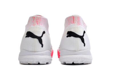 Men's Puma Future Ultimate TF Artificial Turf Low-Tops Football Shoes - White/Red/Black