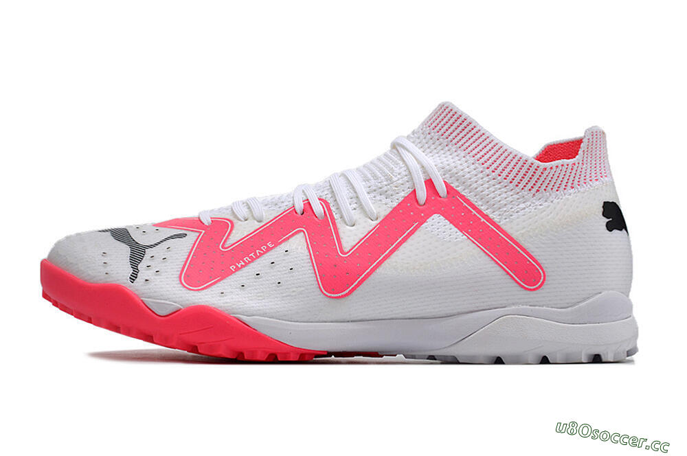 Men's Puma Future Ultimate TF Artificial Turf Low-Tops Football Shoes - White/Red/Black 0