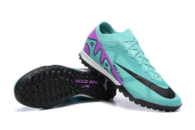 Men's Nike Air Zoom Mercurial Vapor 15 Elite TF Artificial Turf Low-Tops Football Shoes - Blue/Black/Purple
