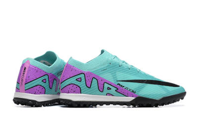 Men's Nike Air Zoom Mercurial Vapor 15 Elite TF Artificial Turf Low-Tops Football Shoes - Blue/Black/Purple