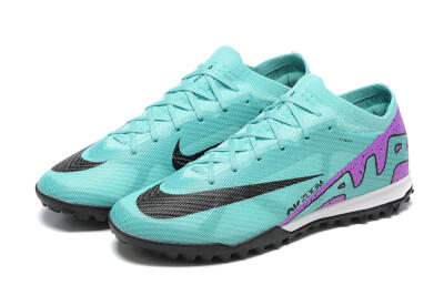 Men's Nike Air Zoom Mercurial Vapor 15 Elite TF Artificial Turf Low-Tops Football Shoes - Blue/Black/Purple