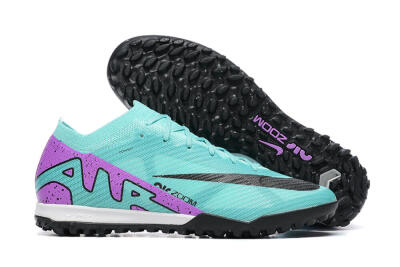 Men's Nike Air Zoom Mercurial Vapor 15 Elite TF Artificial Turf Low-Tops Football Shoes - Blue/Black/Purple
