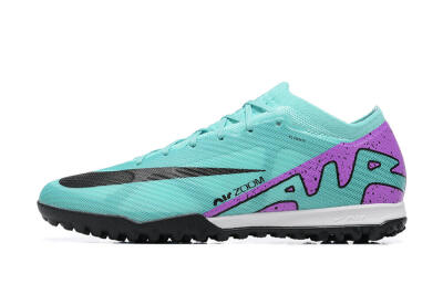 Men's Nike Air Zoom Mercurial Vapor 15 Elite TF Artificial Turf Low-Tops Football Shoes - Blue/Black/Purple