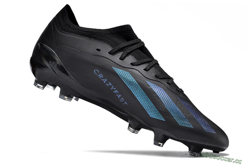 Men's Adidas X Speedportal .1 2022 World Cup FG Firm Ground Low-Tops Football Boots - Black/Blue 6