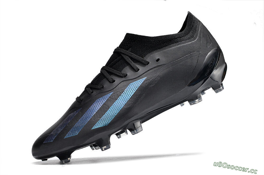 Men's Adidas X Speedportal .1 2022 World Cup FG Firm Ground Low-Tops Football Boots - Black/Blue 7