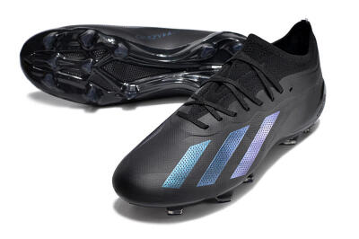Men's Adidas X Speedportal .1 2022 World Cup FG Firm Ground Low-Tops Football Boots - Black/Blue