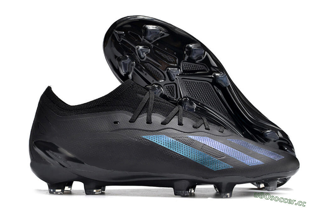 Men's Adidas X Speedportal .1 2022 World Cup FG Firm Ground Low-Tops Football Boots - Black/Blue 2