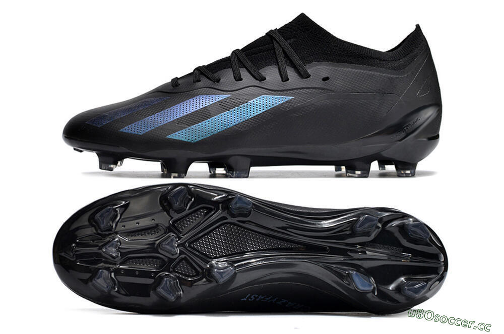 Men's Adidas X Speedportal .1 2022 World Cup FG Firm Ground Low-Tops Football Boots - Black/Blue 1