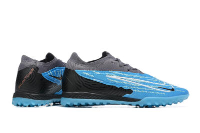 Men's Nike Phantom GX Elite TF Artificial Turf Low-Tops Football Shoes - Blue/White/Black