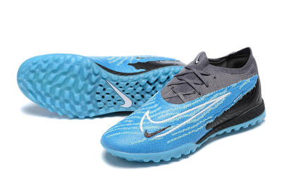 Men's Nike Phantom GX Elite TF Artificial Turf Low-Tops Football Shoes - Blue/White/Black