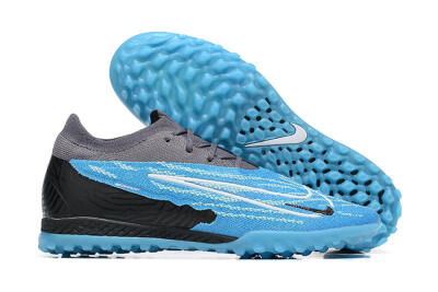 Men's Nike Phantom GX Elite TF Artificial Turf Low-Tops Football Shoes - Blue/White/Black