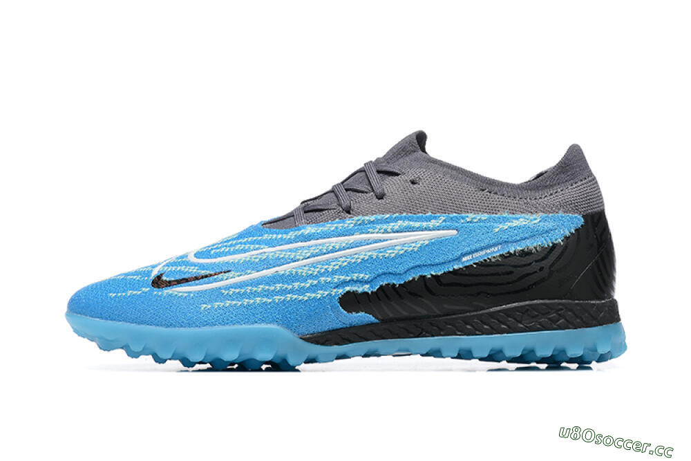 Men's Nike Phantom GX Elite TF Artificial Turf Low-Tops Football Shoes - Blue/White/Black 0