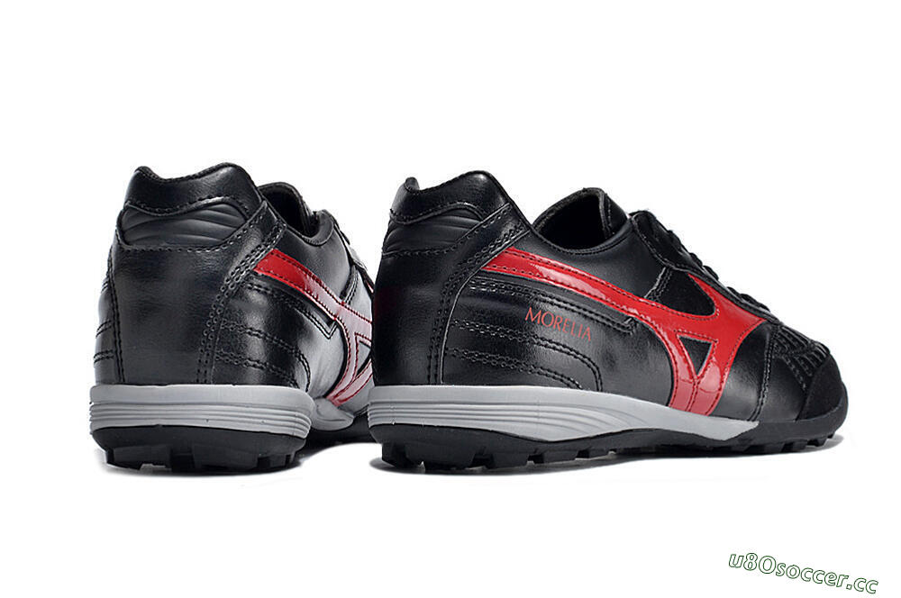 Men's Mizuno Morelia Sala Japn TF Artificial Turf Low-Tops Football Shoes - Black/Red/White 6