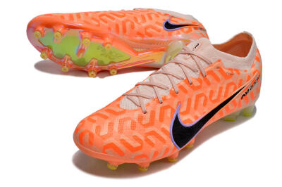 Men's Nike Air Zoom Mercurial Vapor 15 Elite AG Artificial Grass Low-Tops Football Boots - Orange/Black/Purple