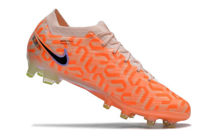 Men's Nike Air Zoom Mercurial Vapor 15 Elite AG Artificial Grass Low-Tops Football Boots - Orange/Black/Purple