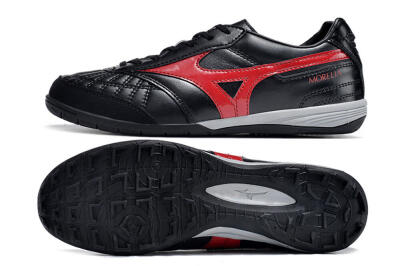 Men's Mizuno Morelia Sala Japn IC Indoor & Futsal Low-Tops Football Shoes - Black/Red/White