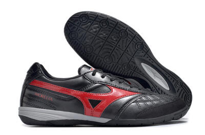 Men's Mizuno Morelia Sala Japn IC Indoor & Futsal Low-Tops Football Shoes - Black/Red/White
