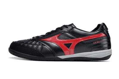 Men's Mizuno Morelia Sala Japn IC Indoor & Futsal Low-Tops Football Shoes - Black/Red/White