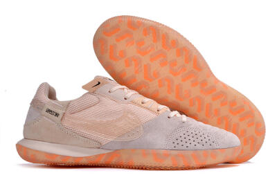 Men's Nike Street Gato IC Indoor & Futsal Low-Tops Football Shoes - Pink/Grey