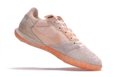Men's Nike Street Gato IC Indoor & Futsal Low-Tops Football Shoes - Pink/Grey