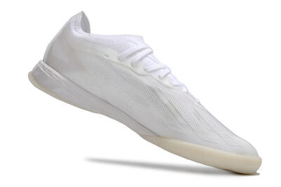 Men's Adidas X Crazyfast.1 IC Indoor & Futsal Low-Tops Football Shoes - White/Silver