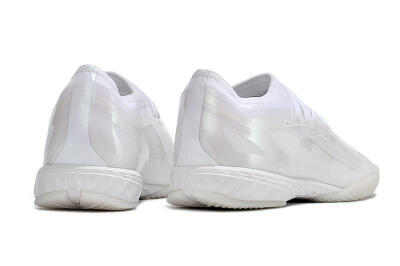 Men's Adidas X Crazyfast.1 IC Indoor & Futsal Low-Tops Football Shoes - White/Silver