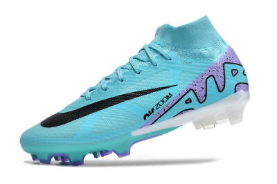 Men's Nike Air Zoom Mercurial Superfly 15 Elite FG Firm Ground High-Tops Football Boots - Blue/Black/Purple