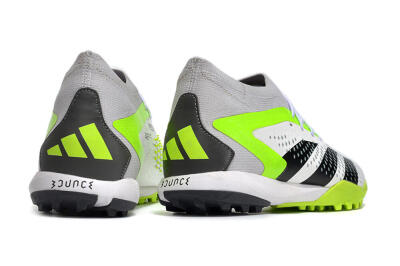Men's Adidas Predator Accuracy.1 TF Artificial Turf Low-Tops Football Shoes - White/Black/Green