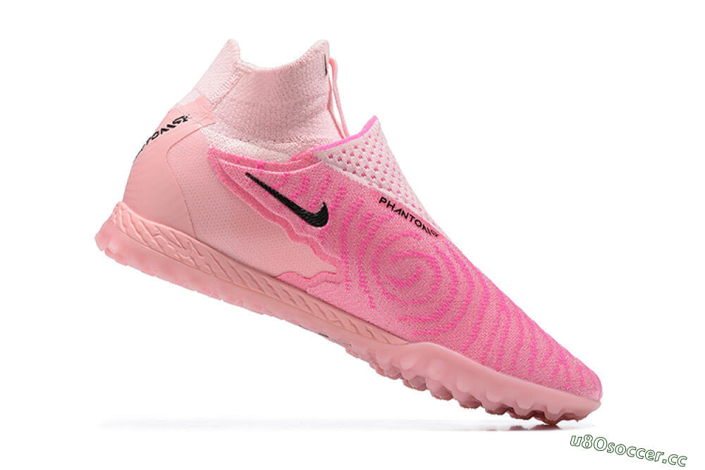 Men's Nike Phantom GX Elite DF TF Artificial Turf High-Tops Football Shoes - Pink/White 7