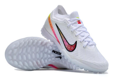 Men's Nike Air Zoom Mercurial Vapor 15 Elite TF Artificial Turf Low-Tops Football Shoes - White/Black/Pink