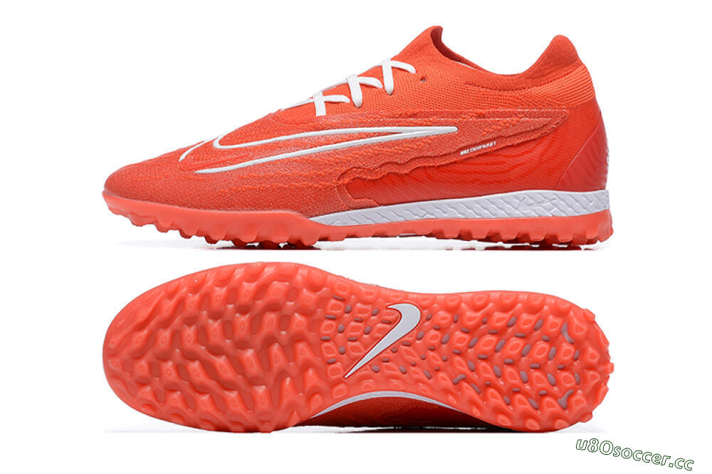 Men's Nike Phantom GX Elite TF Artificial Turf Low-Tops Football Shoes - Red/White 1