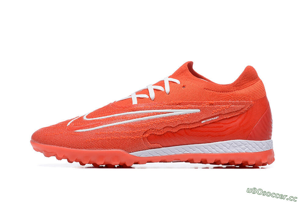 Men's Nike Phantom GX Elite TF Artificial Turf Low-Tops Football Shoes - Red/White 0