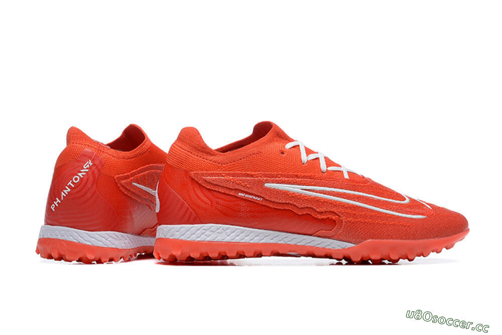 Men's Nike Phantom GX Elite TF Artificial Turf Low-Tops Football Shoes - Red/White 9