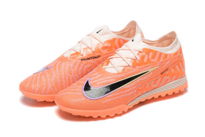 Men's Nike Phantom GX Elite TF Artificial Turf Low-Tops Football Shoes - Orange/Black/Purple