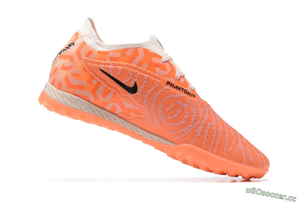 Men's Nike Phantom GX Elite TF Artificial Turf Low-Tops Football Shoes - Orange/Black/Purple 7