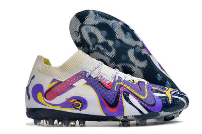 Men's Puma Future Ultimate NJR MG Multi Ground Low-Tops Football Boots - White/Purple/Yellow
