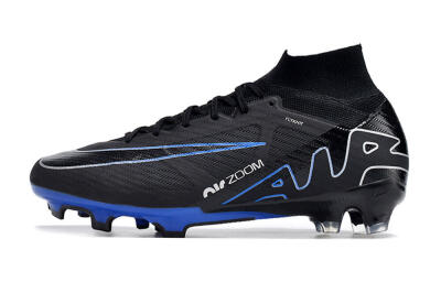 Unisex Nike Air Zoom Superfly 9 Elite SE FG Firm Ground High-Tops Football Boots - Black/Blue/White