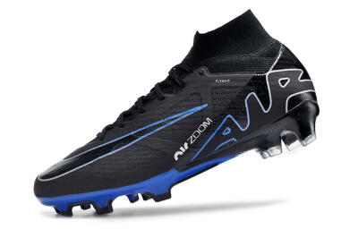Unisex Nike Air Zoom Superfly 9 Elite SE FG Firm Ground High-Tops Football Boots - Black/Blue/White