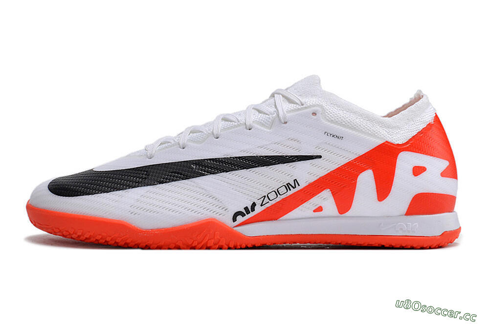 Unisex Nike Mercurial Vapor 15 Elite TF Artificial Turf Low-Tops Football Shoes - White/Black/Red 0