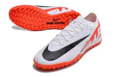 Unisex Nike Mercurial Vapor 15 Elite TF Artificial Turf Low-Tops Football Shoes - White/Black/Red