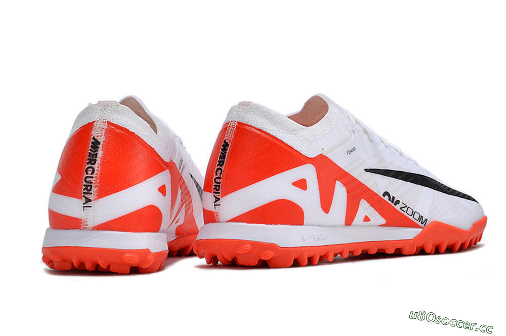Unisex Nike Mercurial Vapor 15 Elite TF Artificial Turf Low-Tops Football Shoes - White/Black/Red 6